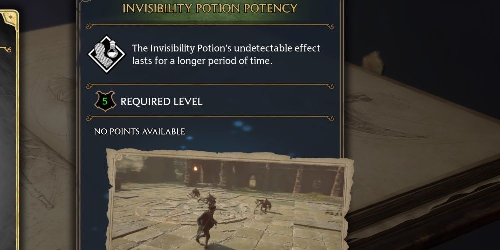 hogwarts legacy invisibility potion potency