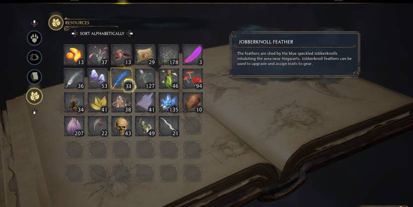 hogwarts legacy jobberknoll feather