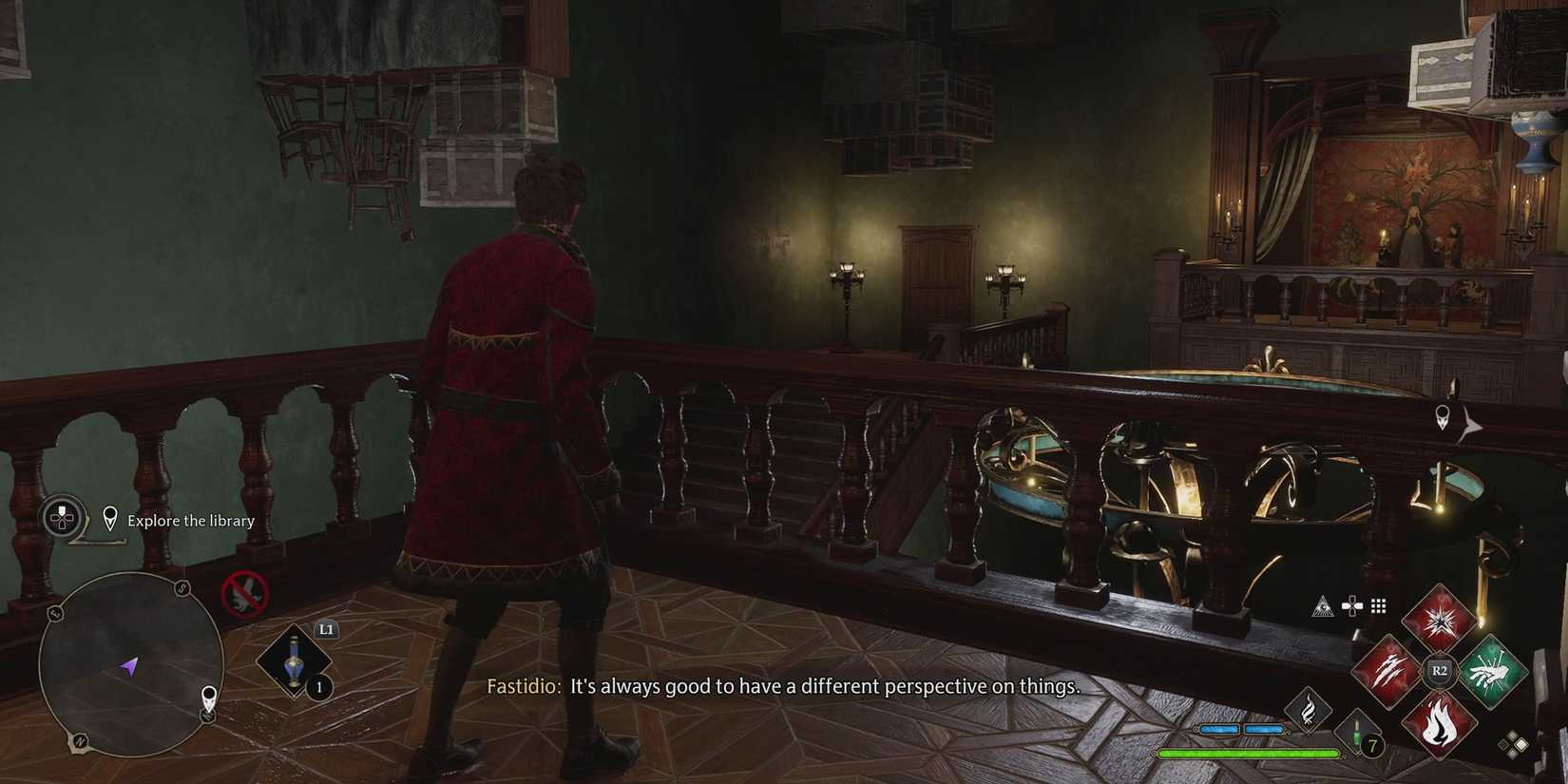 hogwarts-legacy-minding-your-own-business-side-quest-walkthrough-04-library-left-path-balcony