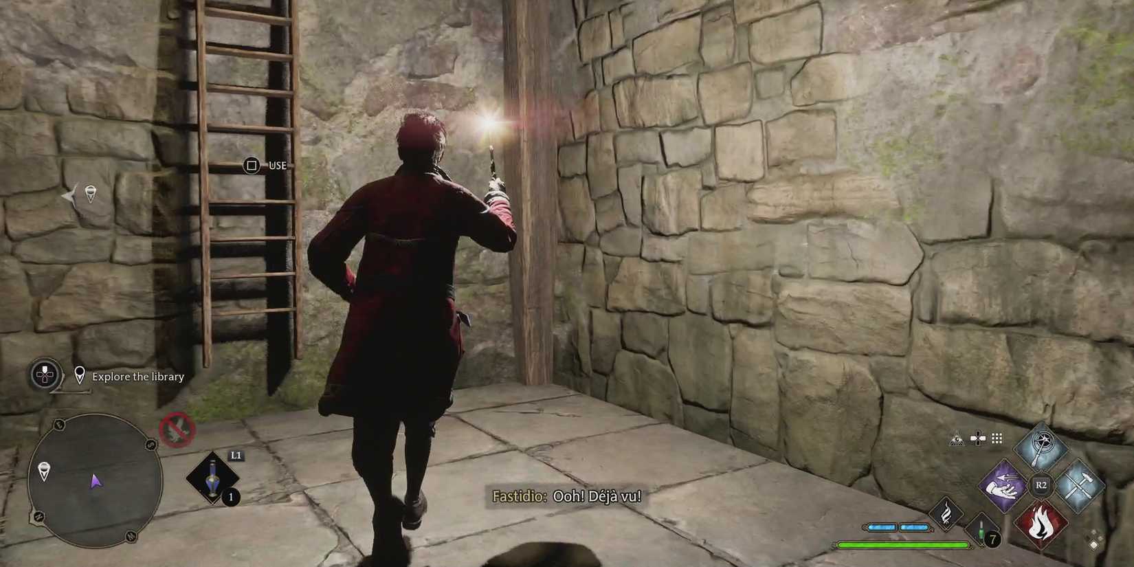 hogwarts-legacy-minding-your-own-business-side-quest-walkthrough-06-library-right-path-middle-door