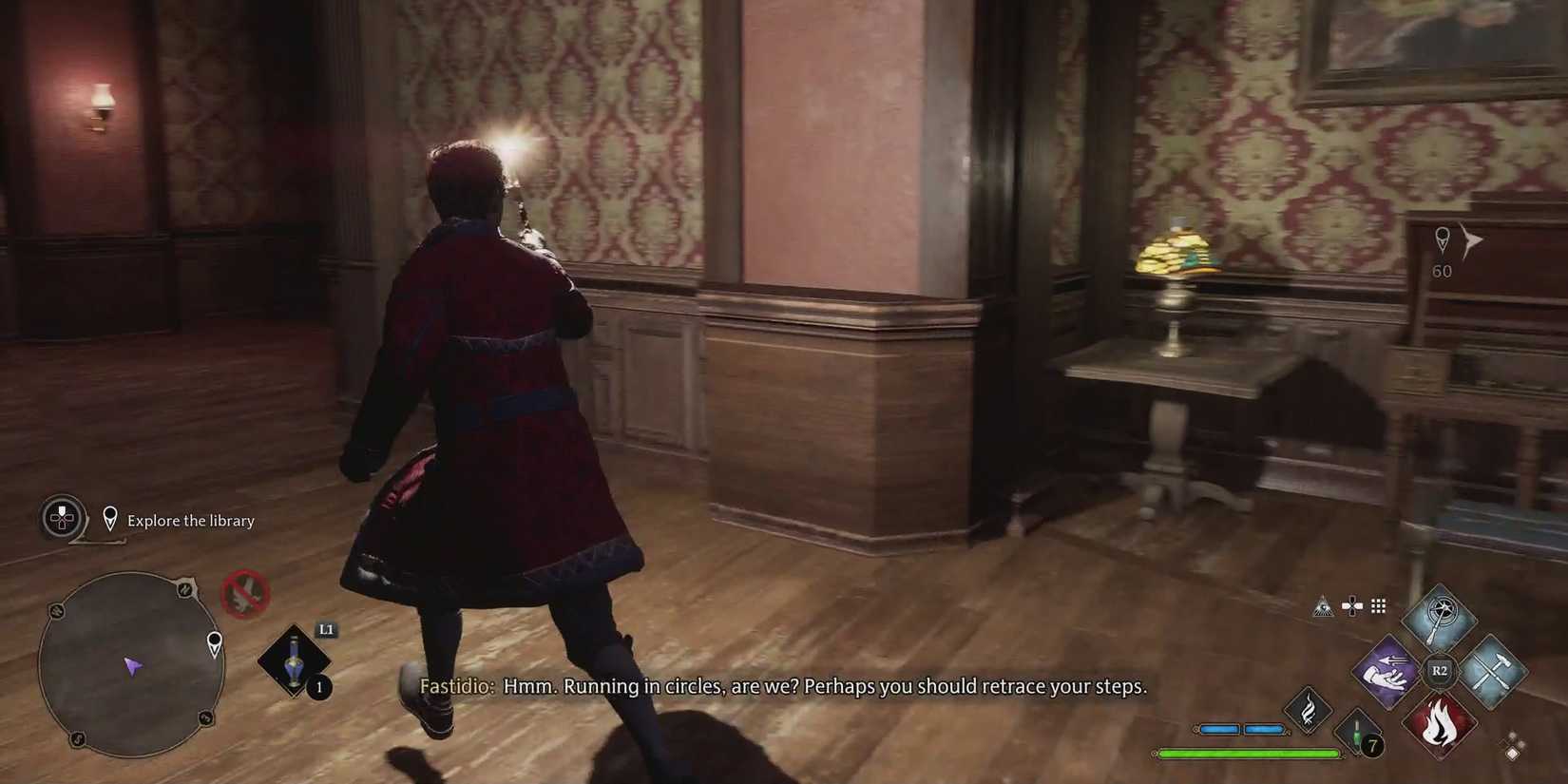 hogwarts-legacy-minding-your-own-business-side-quest-walkthrough-07-library-right-path-left-door