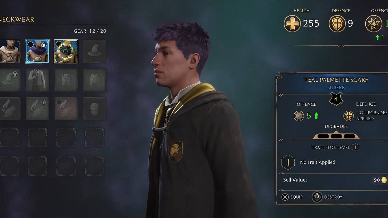 hogwarts legacy neckwear