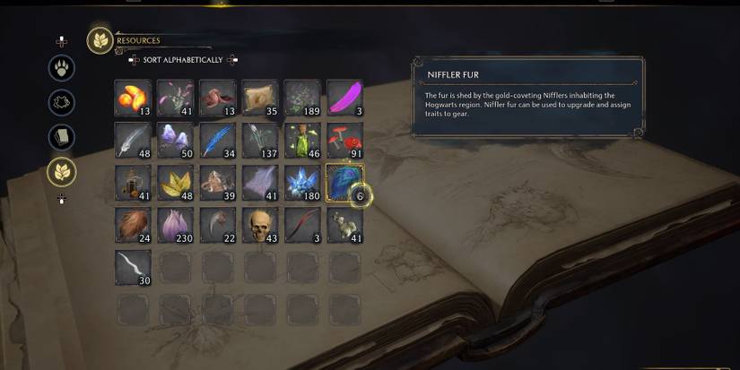 hogwarts legacy niffler fur