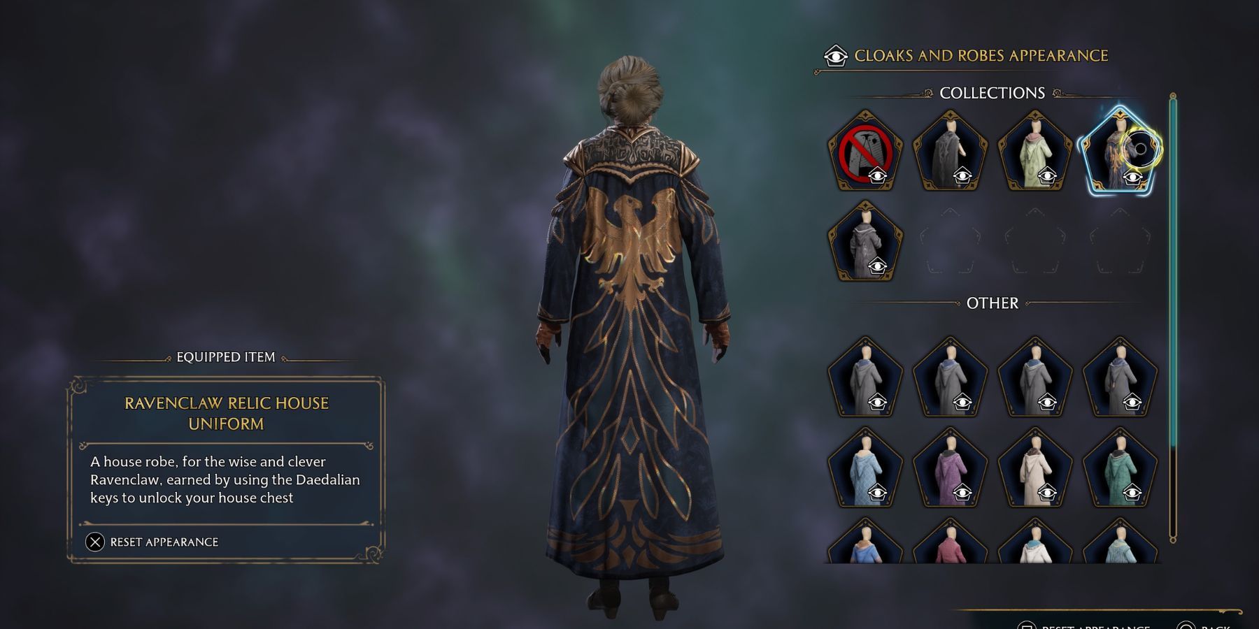 hogwarts legacy ravenclaw relic house uniform