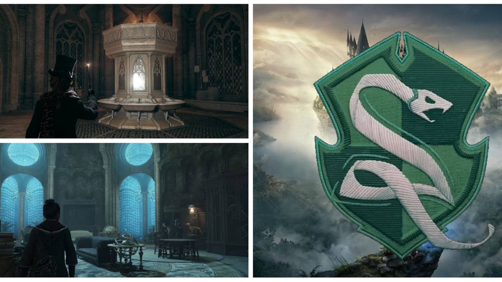 slytherin common room in hogwarts legacy