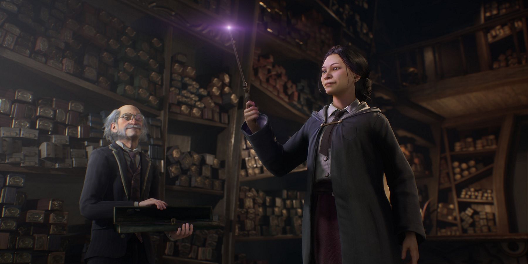 hogwarts legacy spell in wand shop