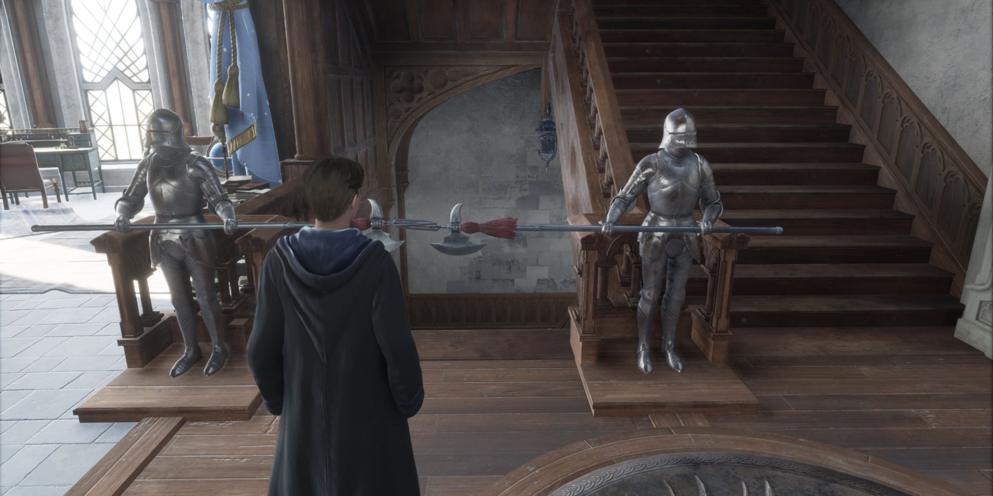 Hogwarts Legacy Suits of Armor Guarding Dorms