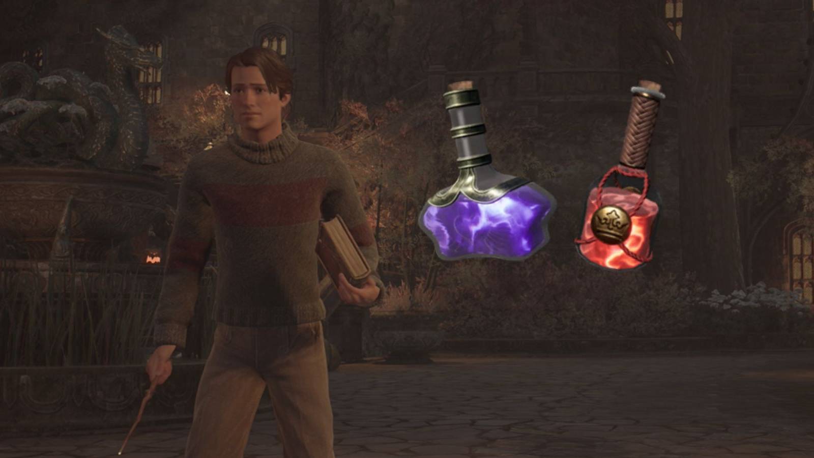 hogwarts legacy thunderbrew maxima potions plants room of requirement tool wheel