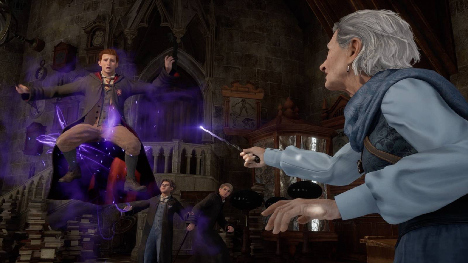 A TikTok user gave viewers a glimpse of the home theater she has been enjoying Hogwarts Legacy in.