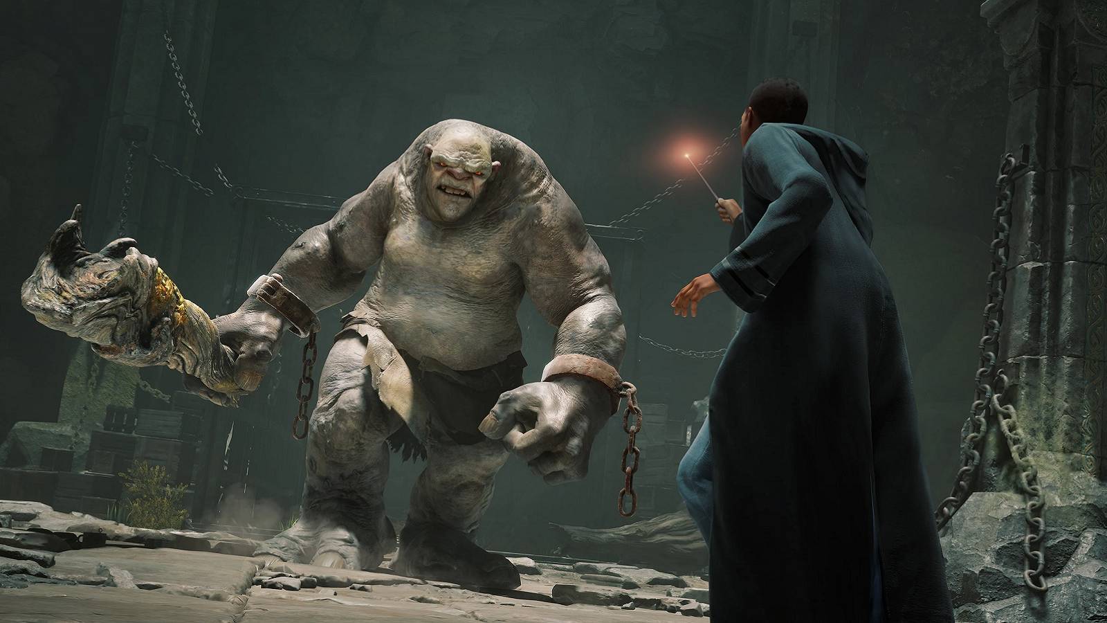 hogwarts legacy troll fight