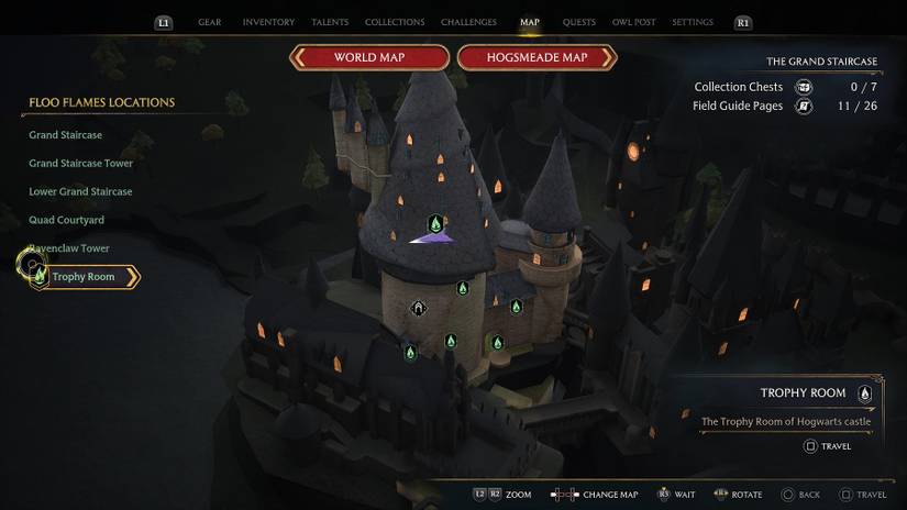 hogwarts legacy trophy room location