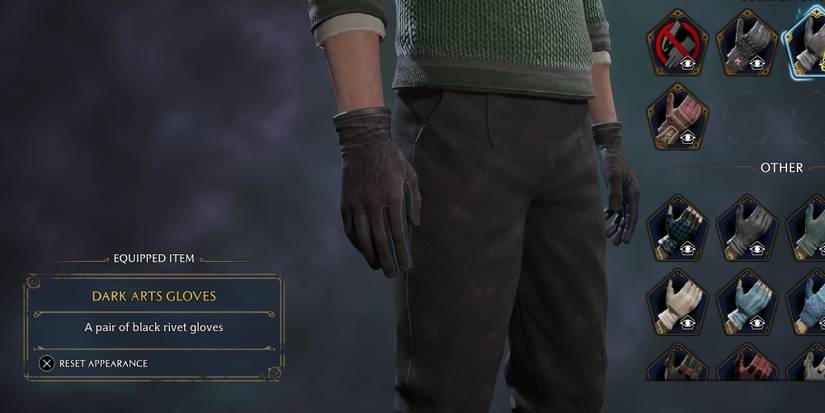 dark arts gloves in hogwarts legacy