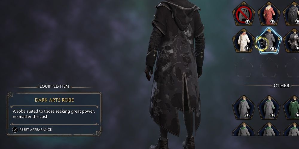 dark arts robe in hogwarts legacy