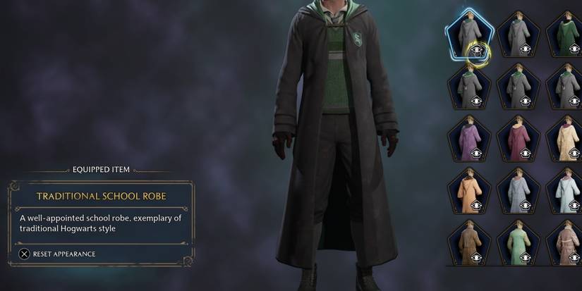 traditional school robe in hogwarts legacy