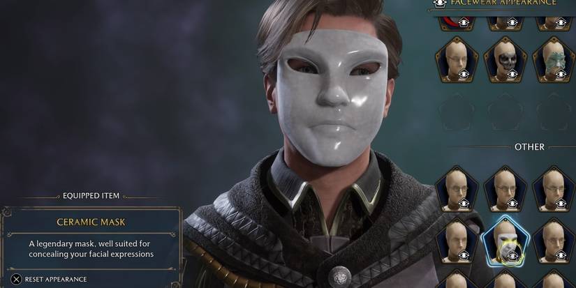 ceramic mask in hogwarts legacy