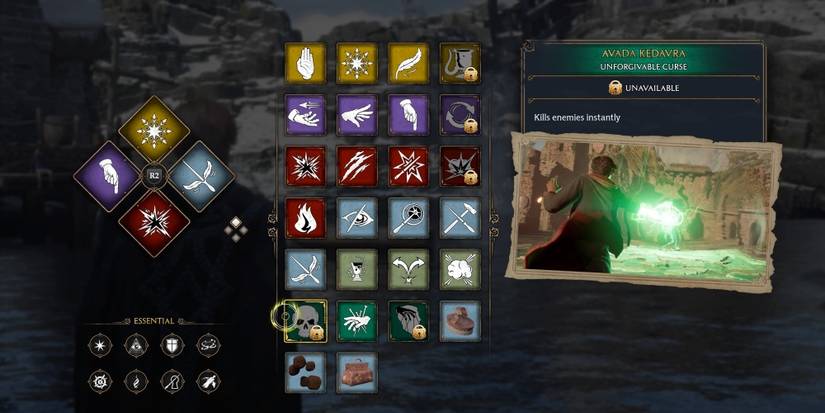 avada kedavra in hogwarts legacy