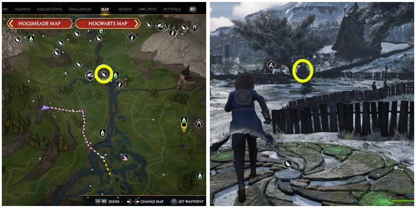 hogwarts valley merlin trial 4 location in hogwarts legacy