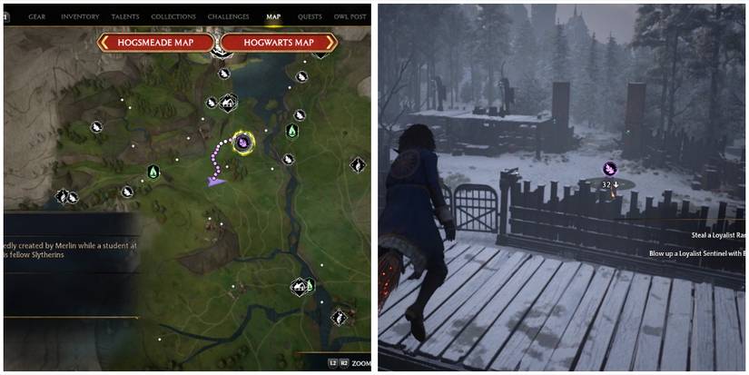hogwarts valley merlin trial 7 location in hogwarts legacy