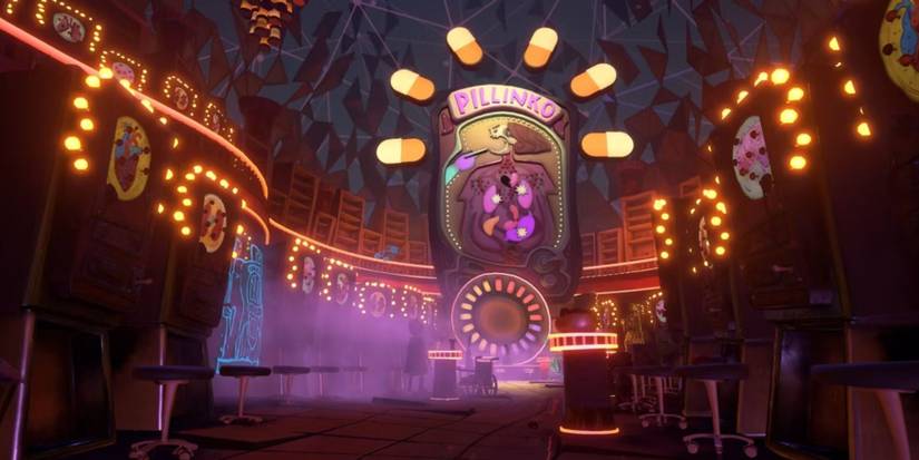 A pillinko machine from Hollis' Hot Streak in Psychonauts 2