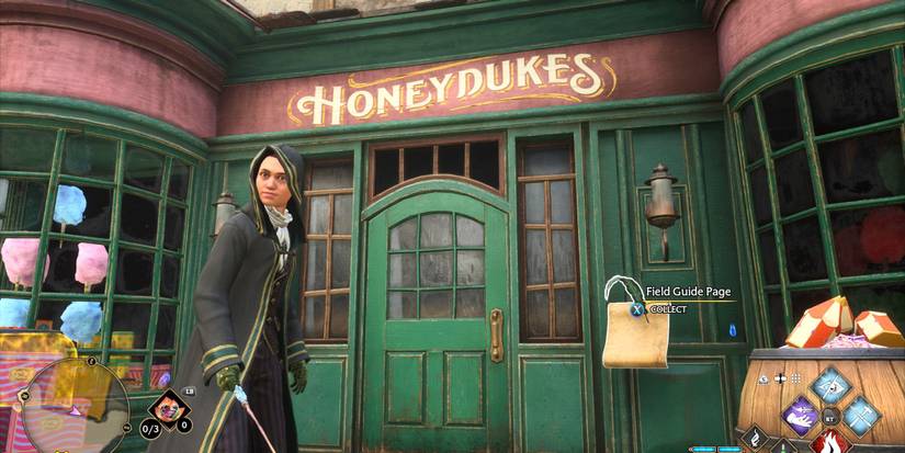 Honedukes field guide page Hogsmeade Hogwarts Legacy