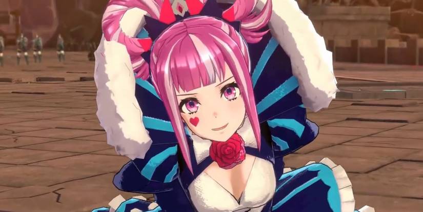 Hortensia in a cutscene from FE Engage