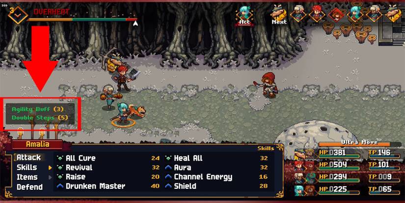 image showing how to beat assassin girl in chained echoes.