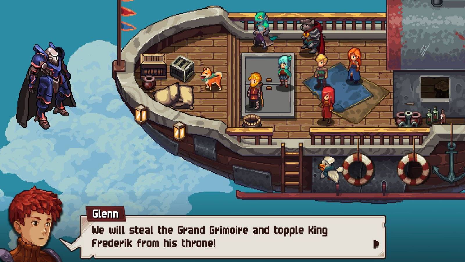 image of an airship in chained echoes