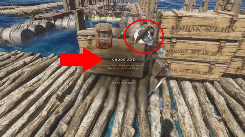 image showing the deconstruction tool in stranded deep. 