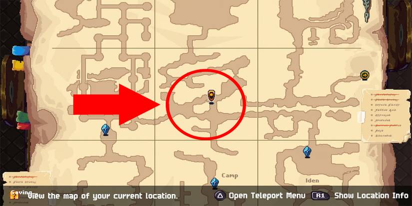 image showing where to find ekskalibur unique boss in chained echoes.