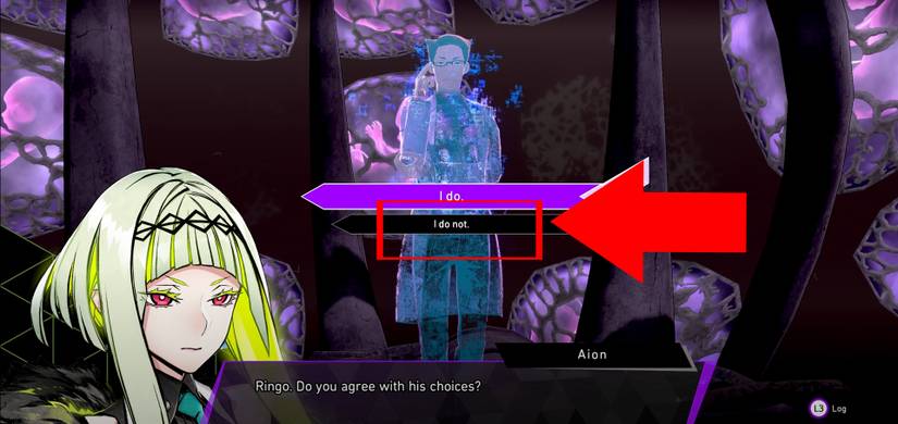 image showing how to get the true ending in soul hackers 2. 