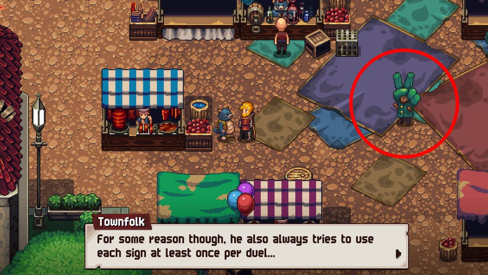 picture showing the rock paper scissors champion in chained echoes.