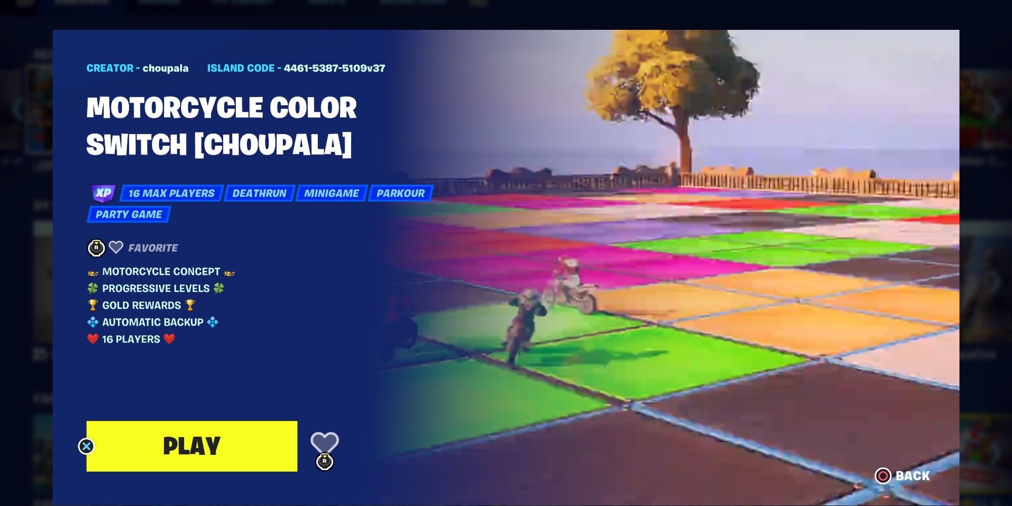 motorcycle color switch in fortnite