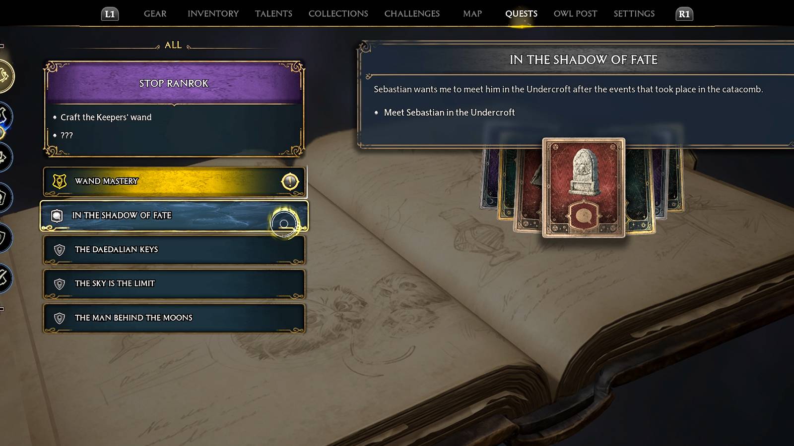 in the shadow of fate quest in hogwarts legacy