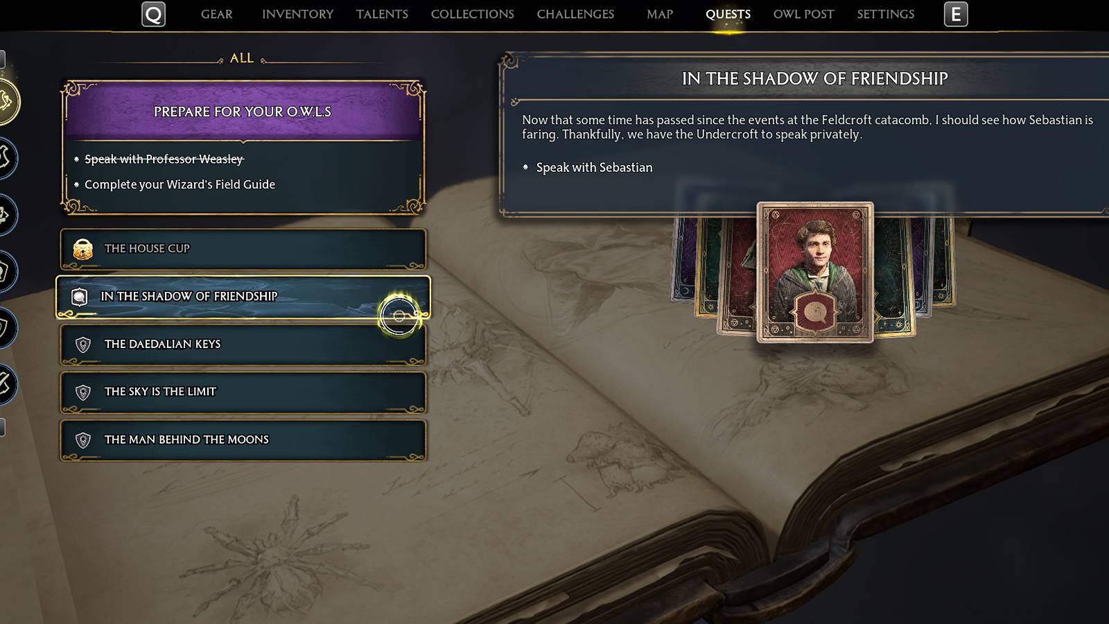 in the shadow of friendship quest in hogwarts legacy