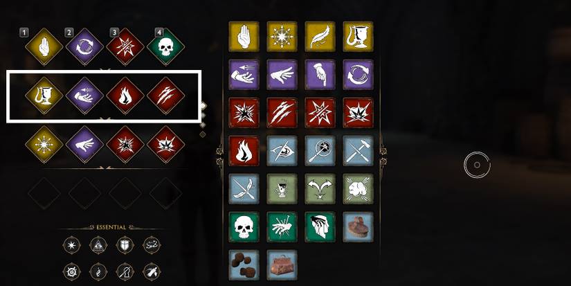 incendio spell loadout in hogwarts legacy