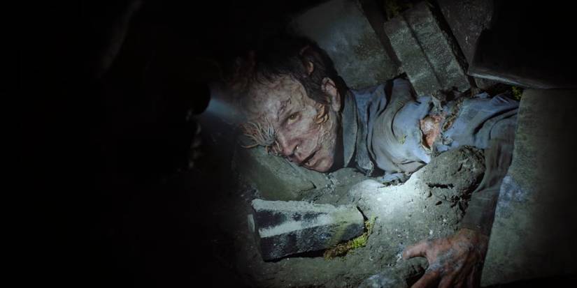 Infected under debris in The Last of Us.