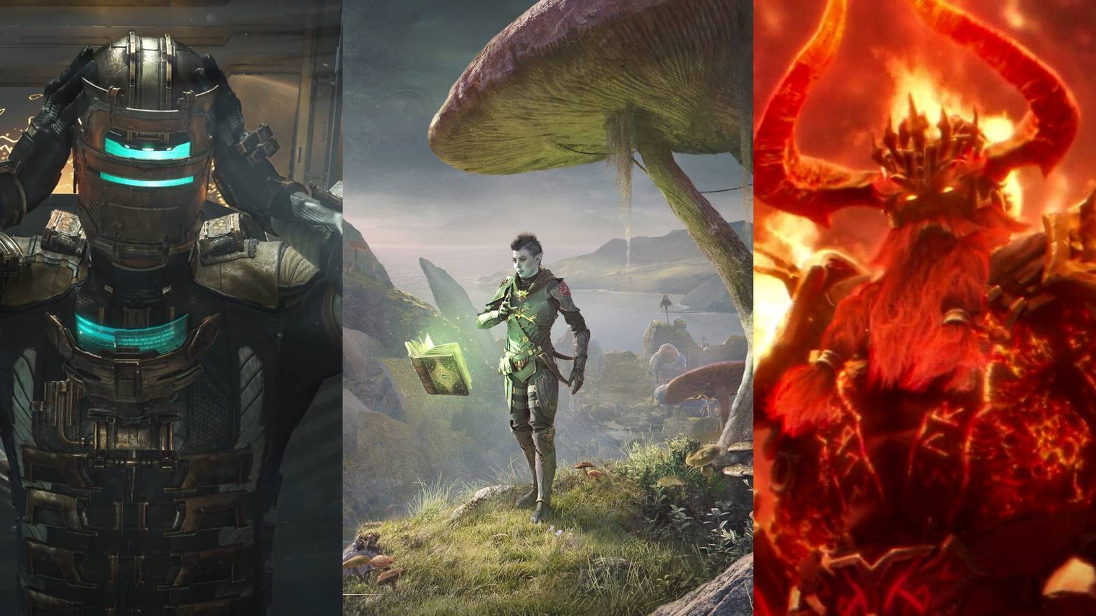 Isaac in Dead Space, Morrowind in The Elder Scrolls Online Shadow Over Morrowind, The Fire Giant in Smite 