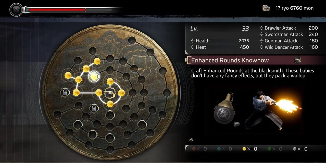 Ishin Gunman Skills- Enhanced Rounds Knowhow