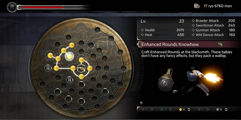 Ishin Gunman Skills- Enhanced Rounds Knowhow