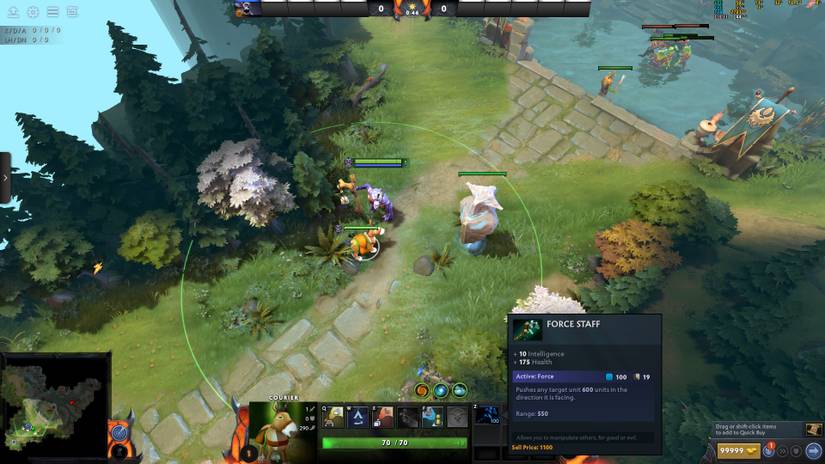 Item in Courier Inventory Dota 2
