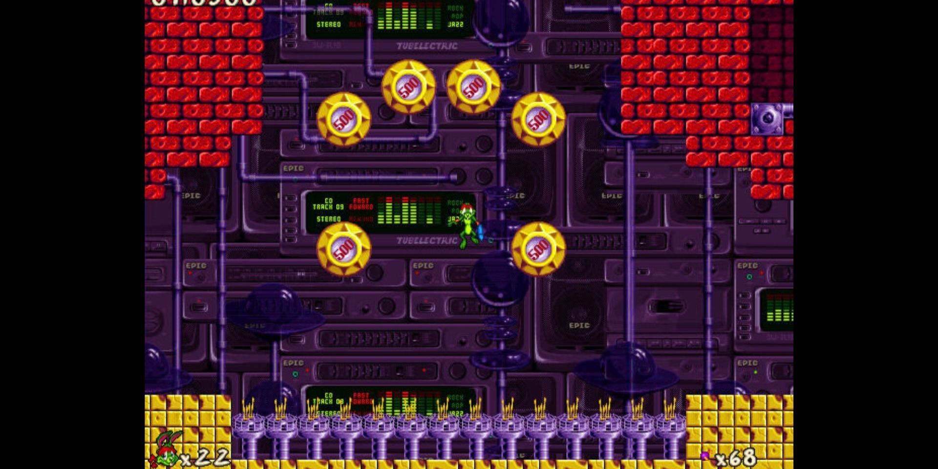 a screenshot of Jazz Jackrabbit