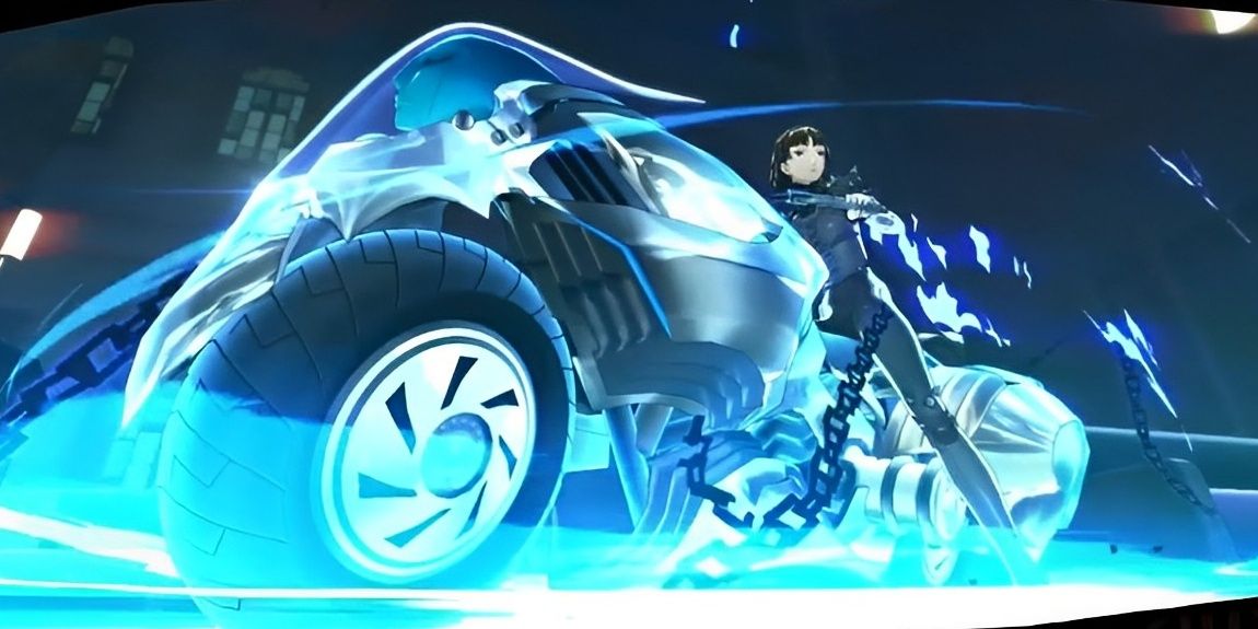 Makoto riding on Johanna in Persona 5