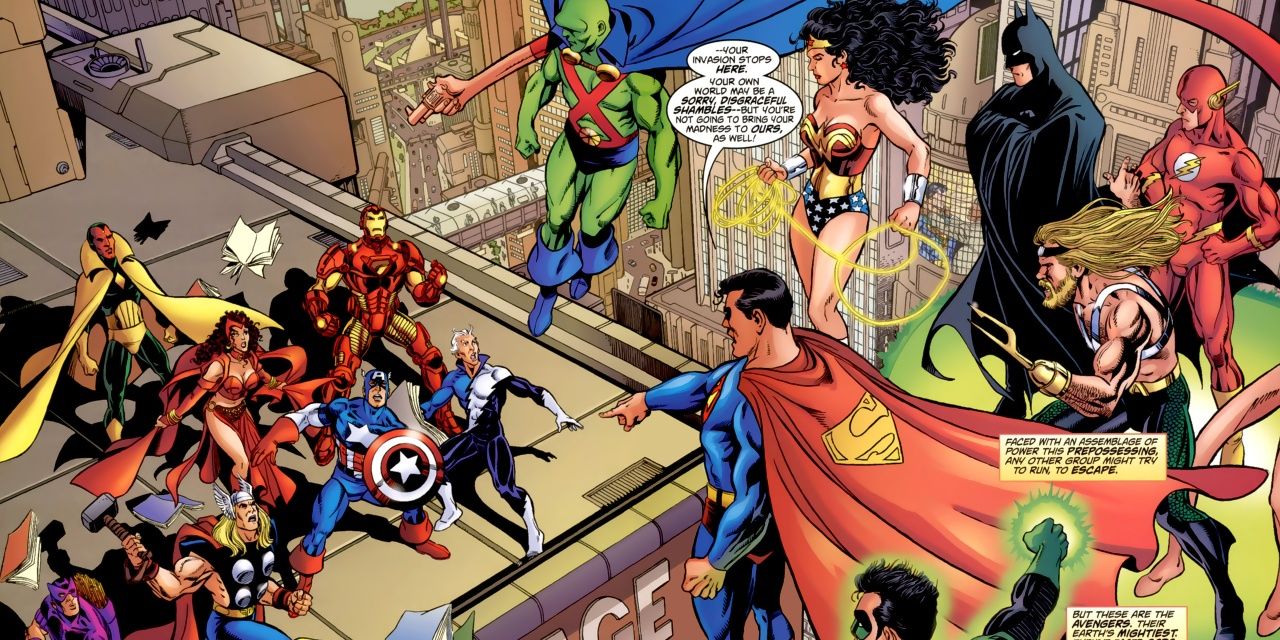 The Justice League in JLA/Avengers