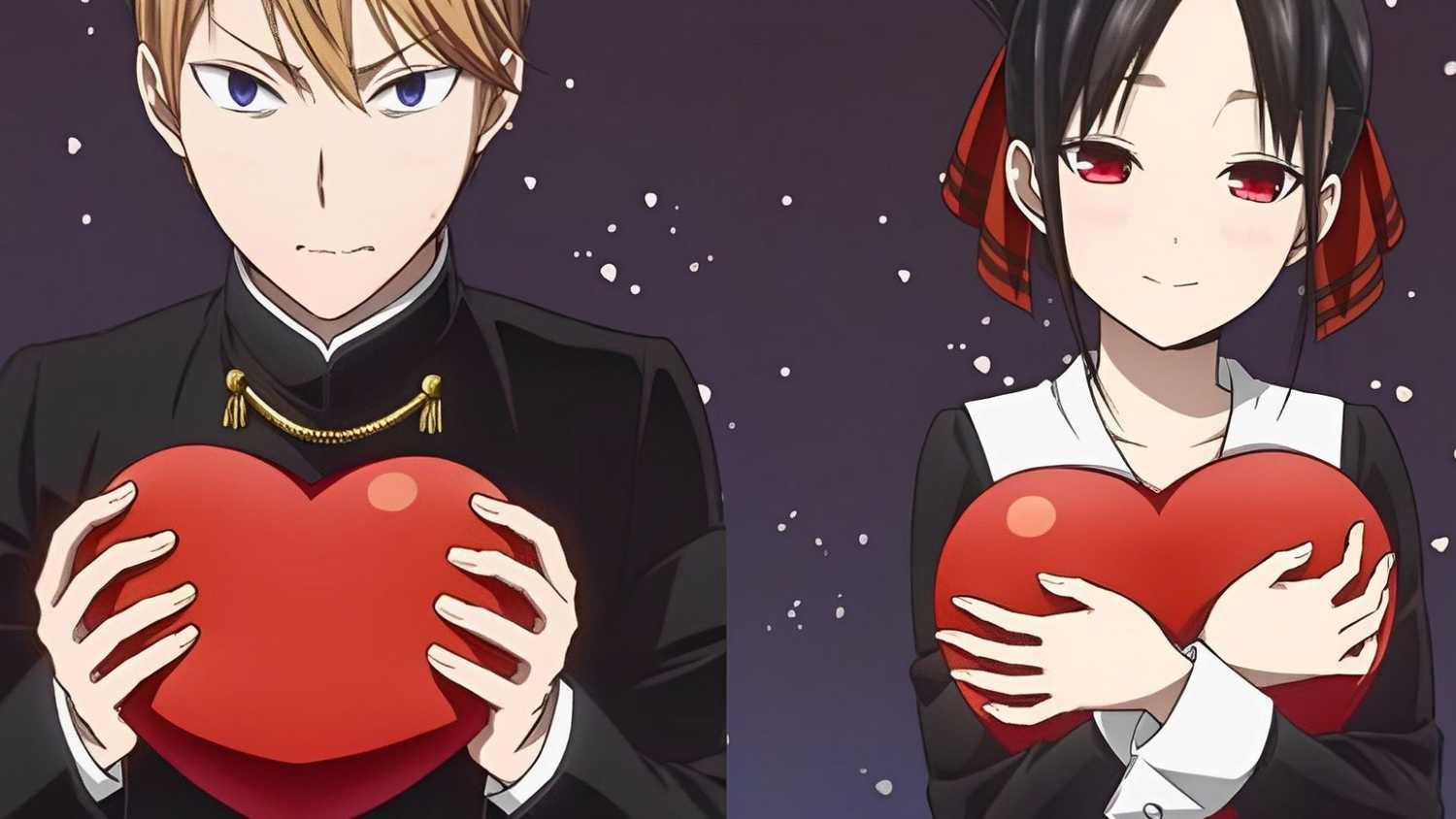 Kaguya-sama: Love Is War: Psychologische Komödie über Liebe und Stolz Kaguya Shinomiya und Miyuki Shirogane in Kaguya-sama: Love Is War, in einem psychologischen Kampf