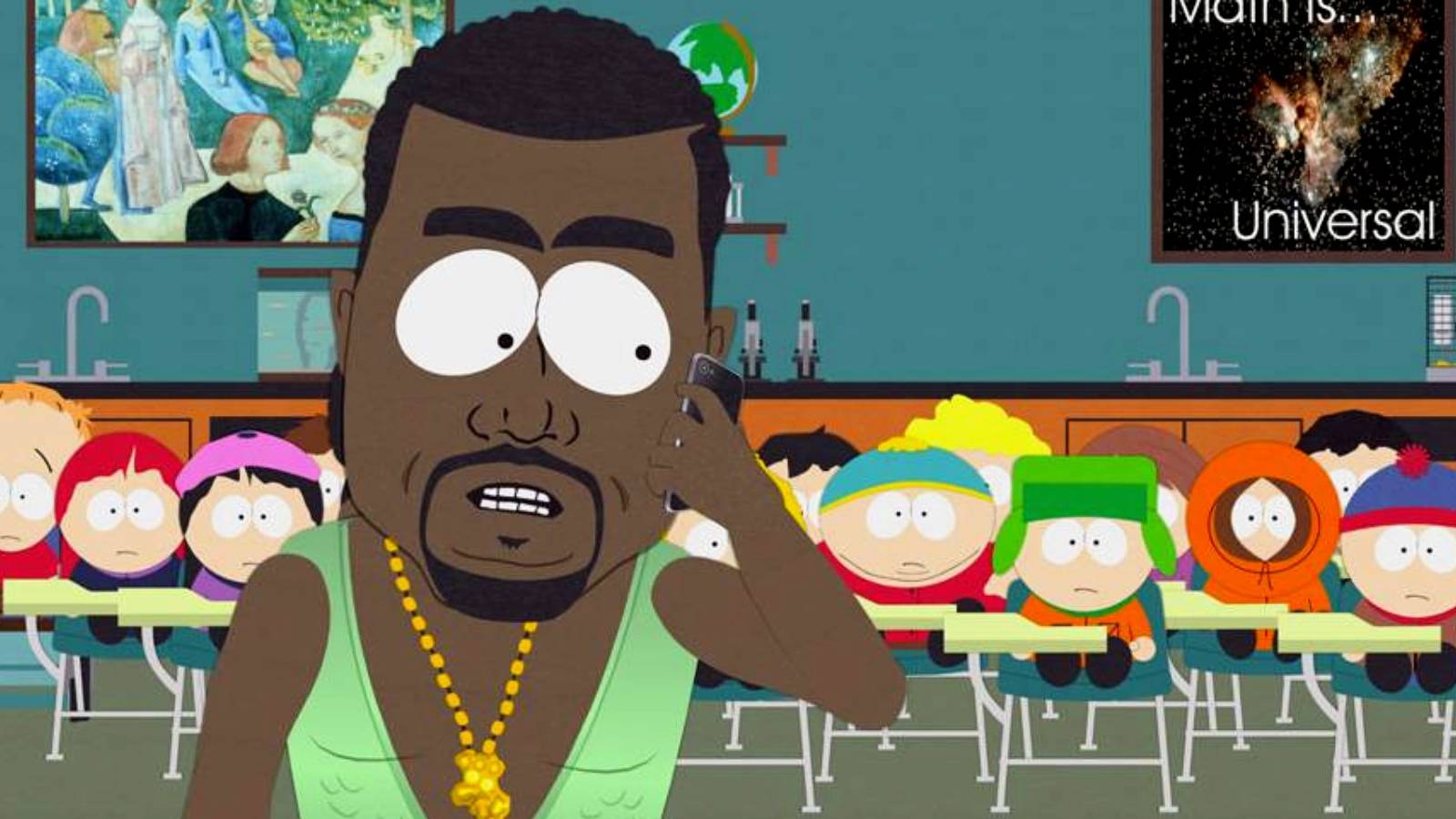 South Park Kanye West gay fish classroom