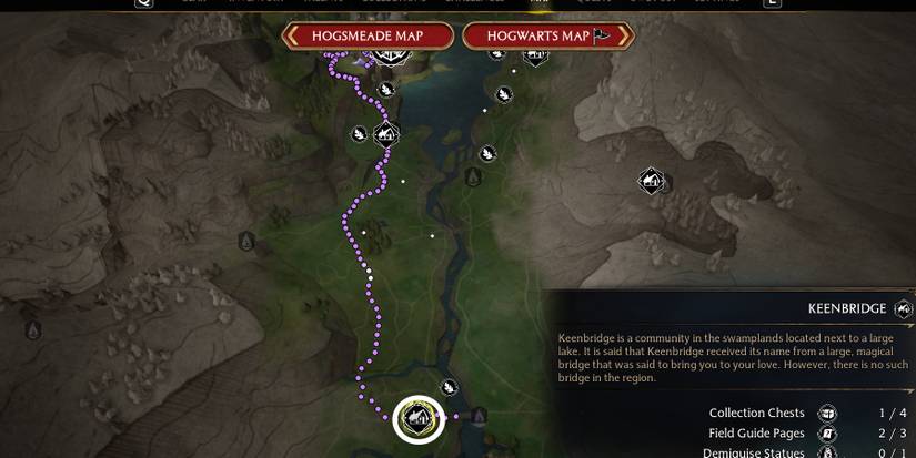 keenbridge location in hogwarts legacy