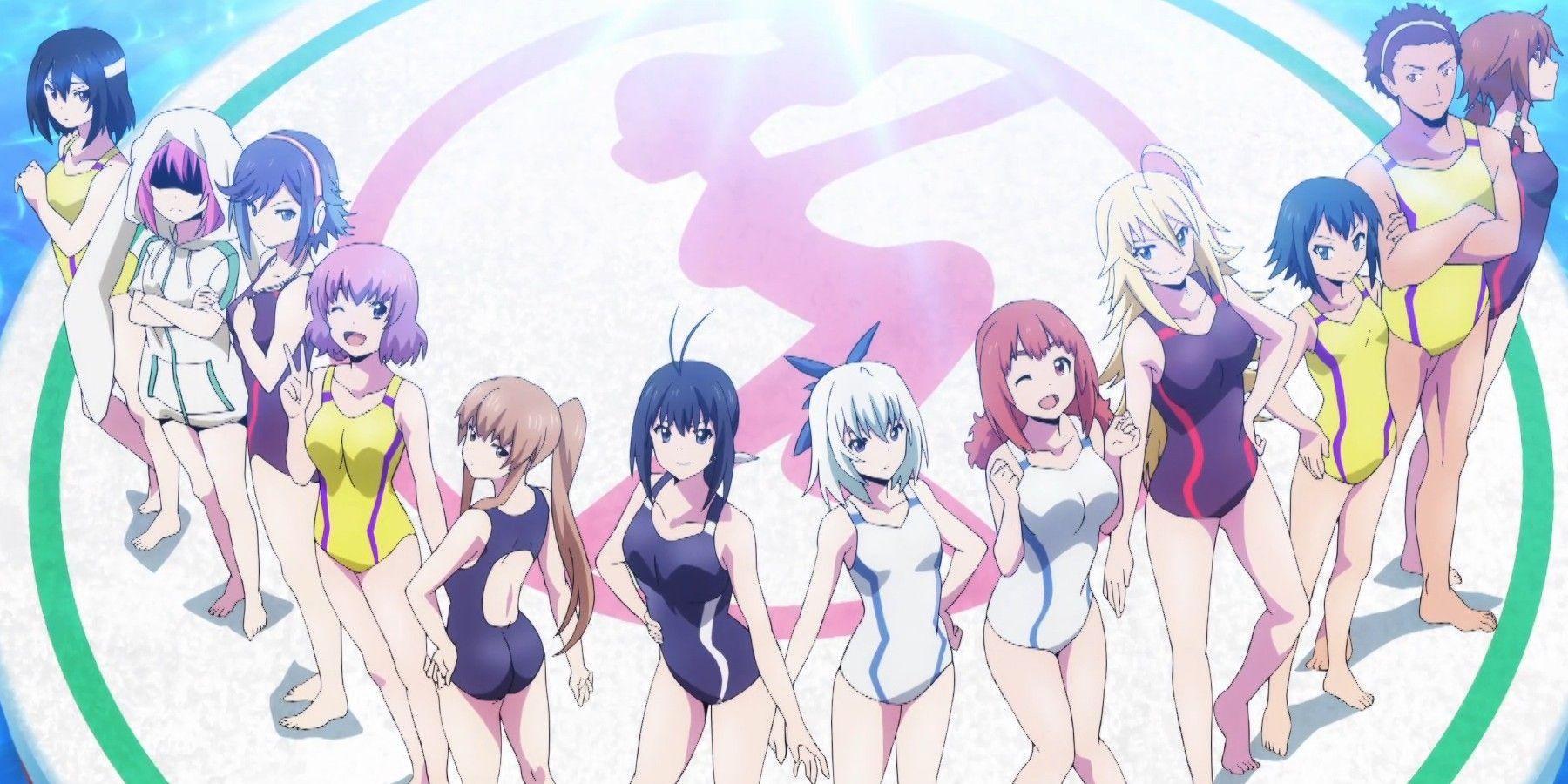 A row of contestants from Keijo! Hip Whip Girl