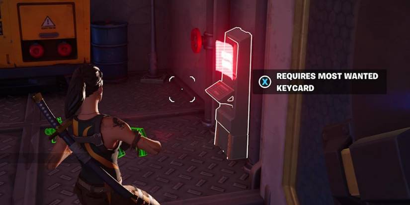 attempting to open vault without keycard