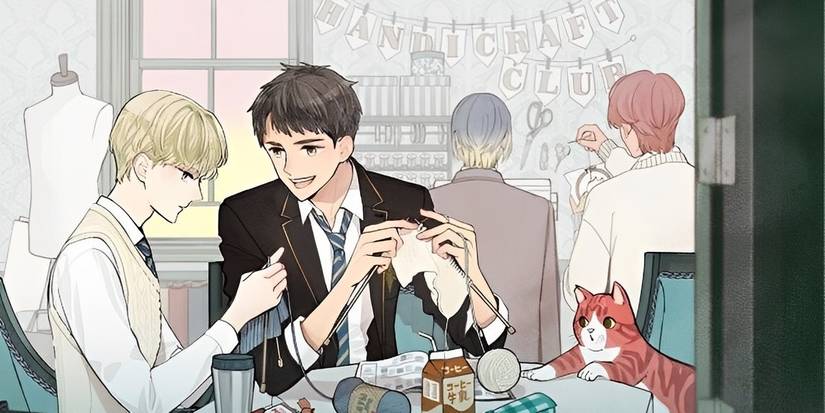 The handicraft club from Knitter's high