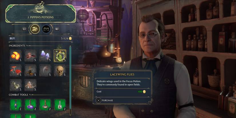 J. Pippins Potions in Hogwarts Legacy